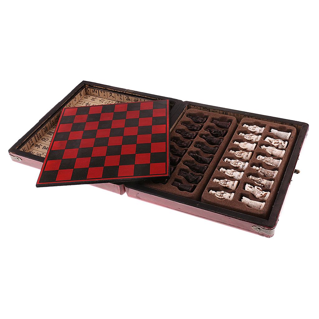 Vintage Collection Playset - Set Catur Cina Papan Miniatur Kayu