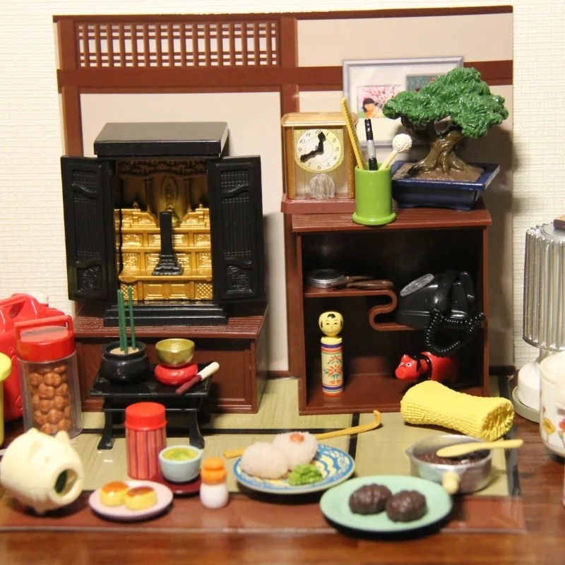 Vintage Collection Playset - Re-Ment Vintage 80s Rumah Kakek-Nenek Miniatur