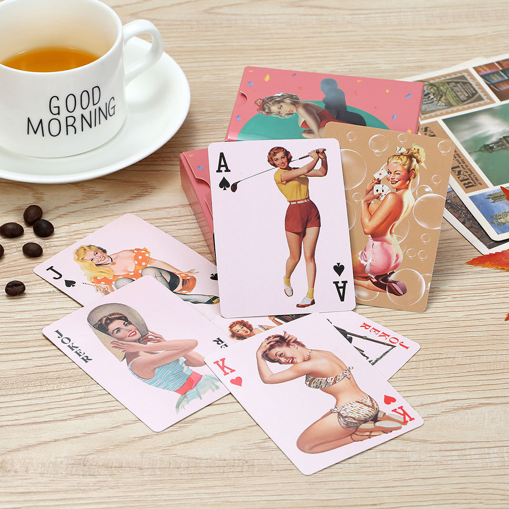 Vintage Collectible Playing Cards - Kartu Remi Kecantikan Bikini Seksi Antik,