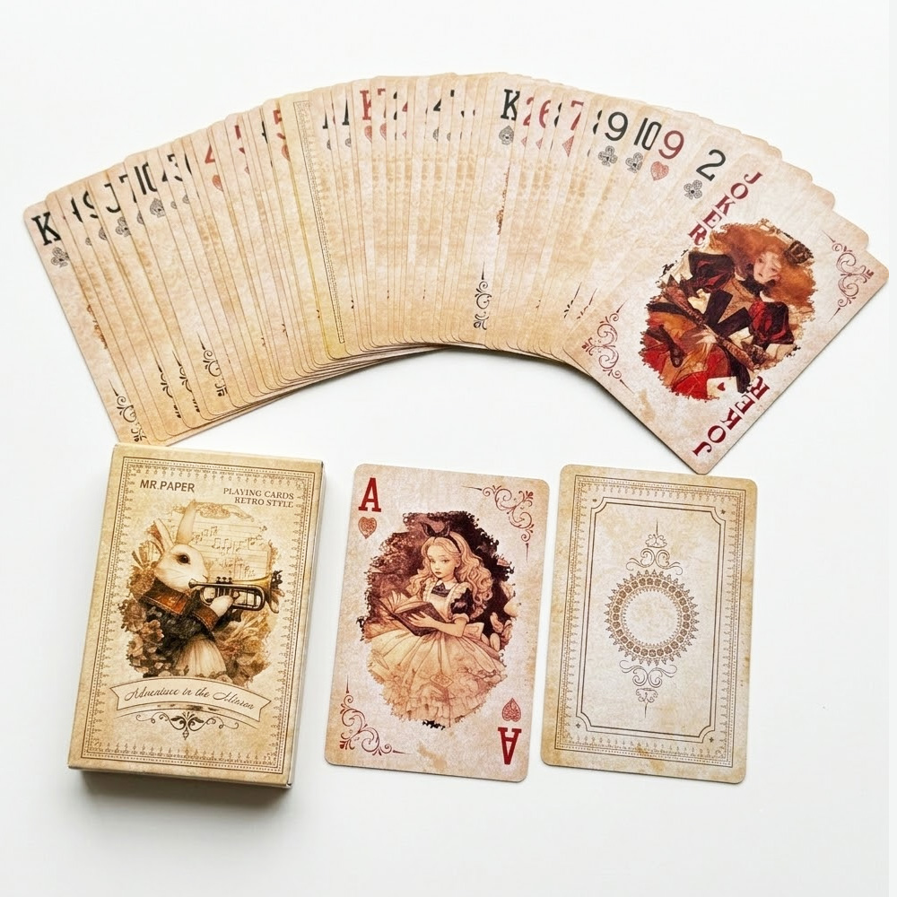 55 Buah Kartu Remi Alice in Wo - Vintage Collectible Playing Cards ulasan dan harga