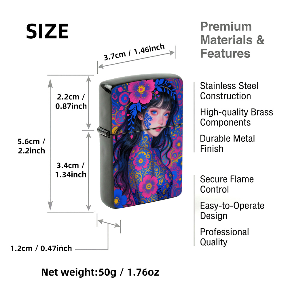 Pemantik Api Flip Top Motif Bu - Vintage Collectible Lighters ulasan dan harga