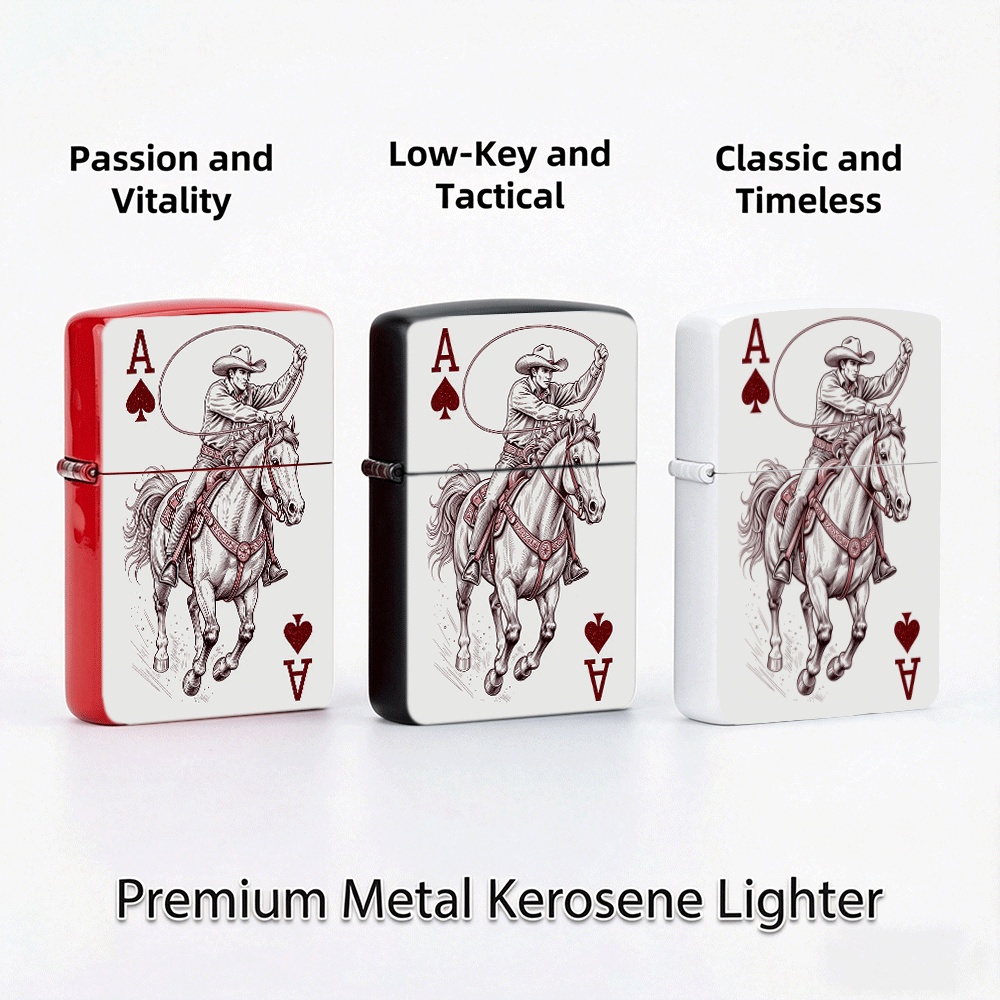 Pemantik Api Flip Top Motif Se - Vintage Collectible Playing Cards ulasan dan harga