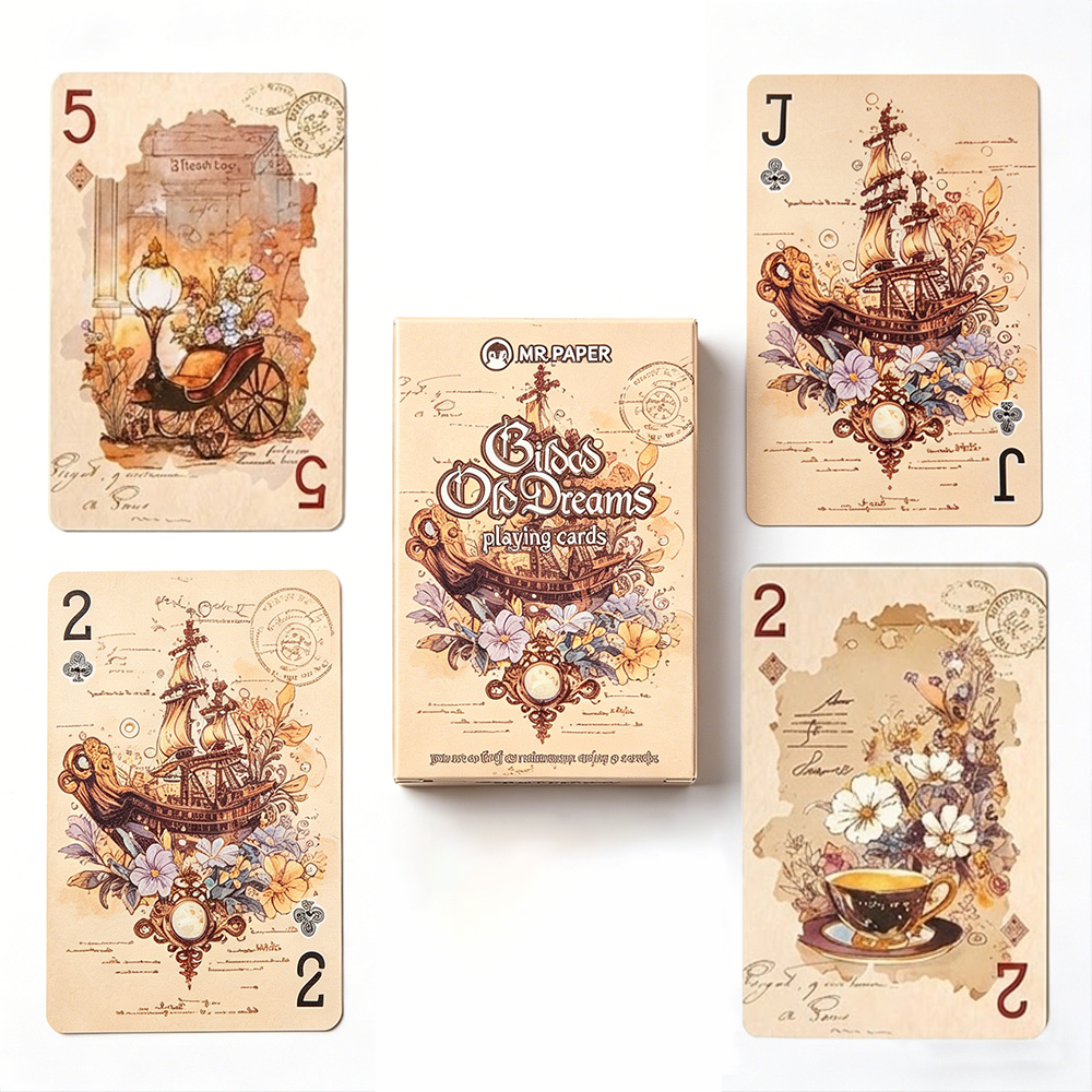 55 Buah Kartu Remi Estetika An - Vintage Collectible Playing Cards ulasan dan harga
