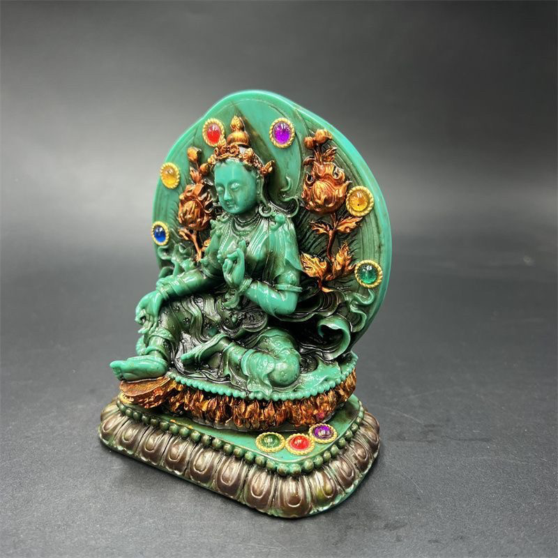 Patung Tara Hijau Antik Tibet  - Vintage Collectible Ornaments ulasan dan harga