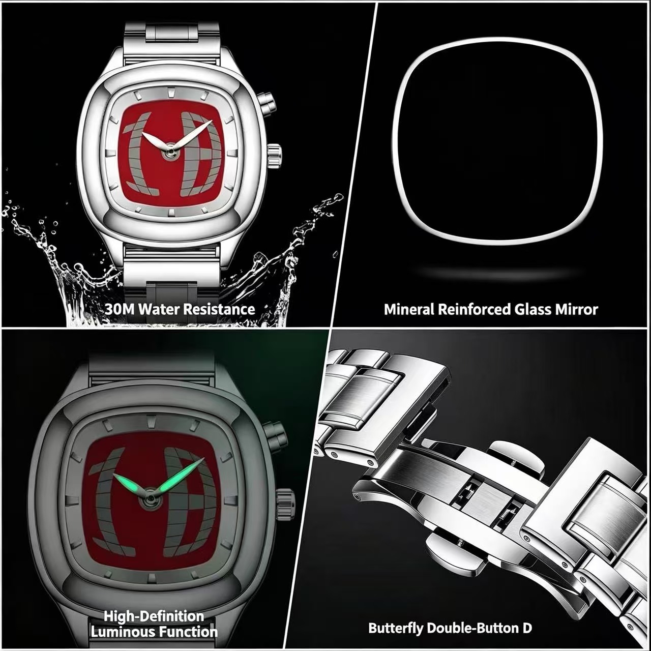 Jam Tangan Pria PAAZOMU Quartz - Vintage Collectible Watches ulasan dan harga