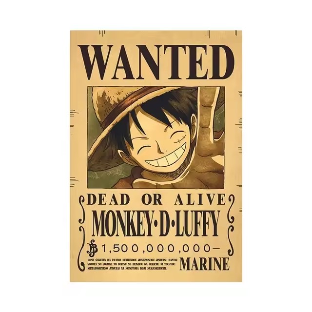 Poster Anime One Piece Bounty  - Vintage Collectibles Toys ulasan dan harga