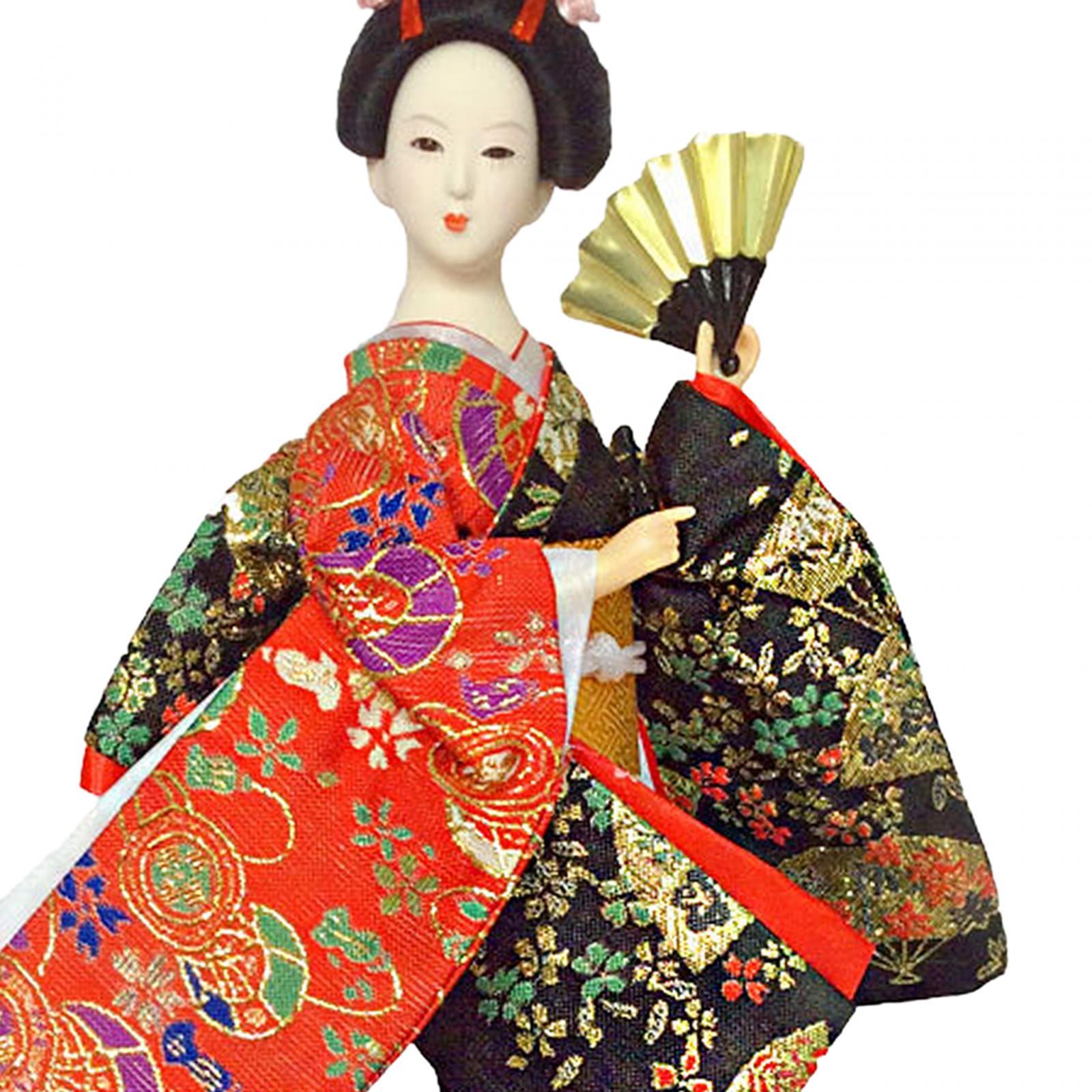 Boneka Kimono Geisha Jepang 12 - Vintage Collectible And Vintage Dolls ulasan dan harga