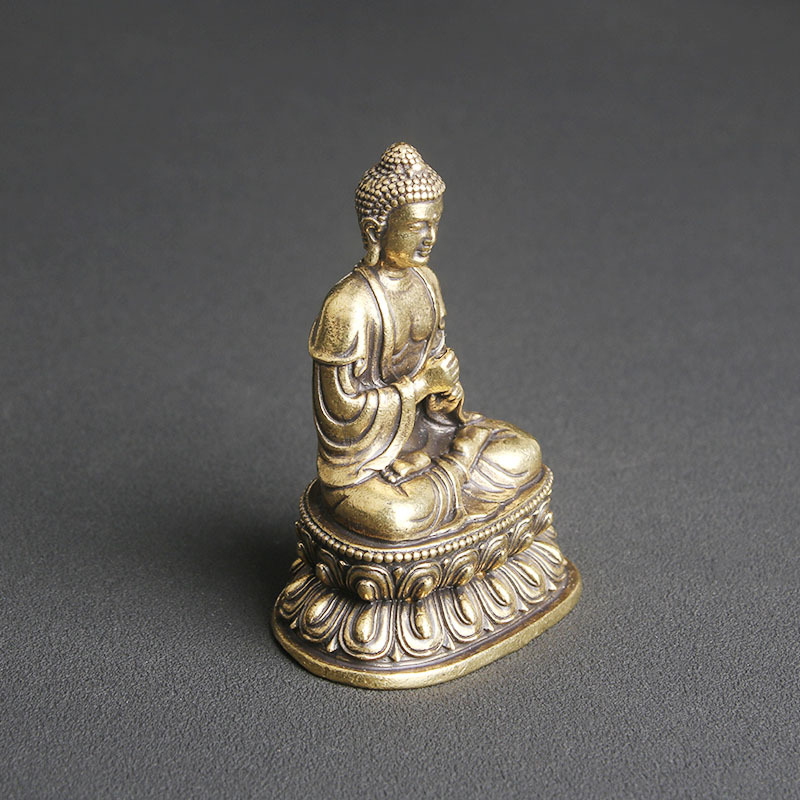 Patung Buddha Vairocana Kuning - Vintage Collectible Ornaments ulasan dan harga
